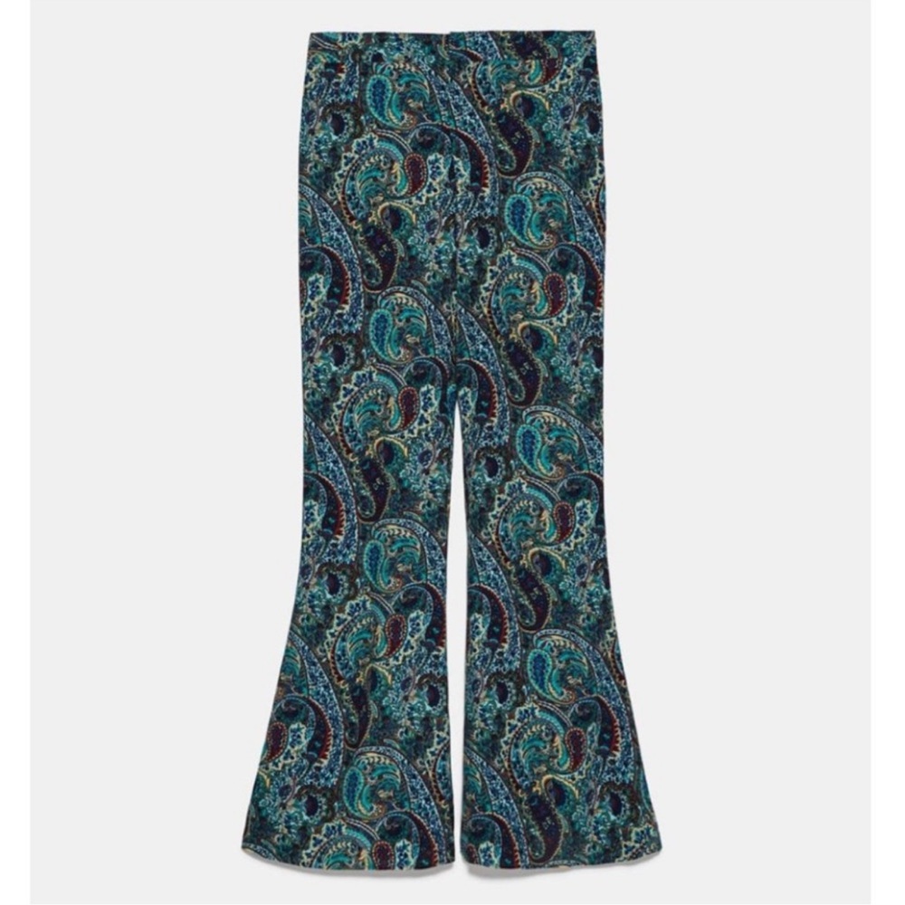 Zara Paisley Trousers Size L - Picture 12 of 17